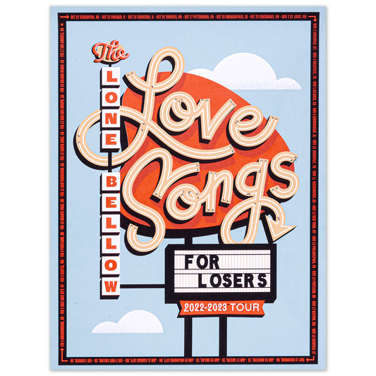 Love Songs for Losers 22-23 Tour Poster Day