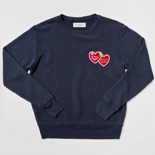 The Lone Bellow x imogene + willie Hearts Sweatshirt